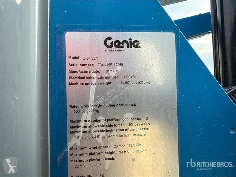 Автовышка Genie Z34/22N Electric Articulating...