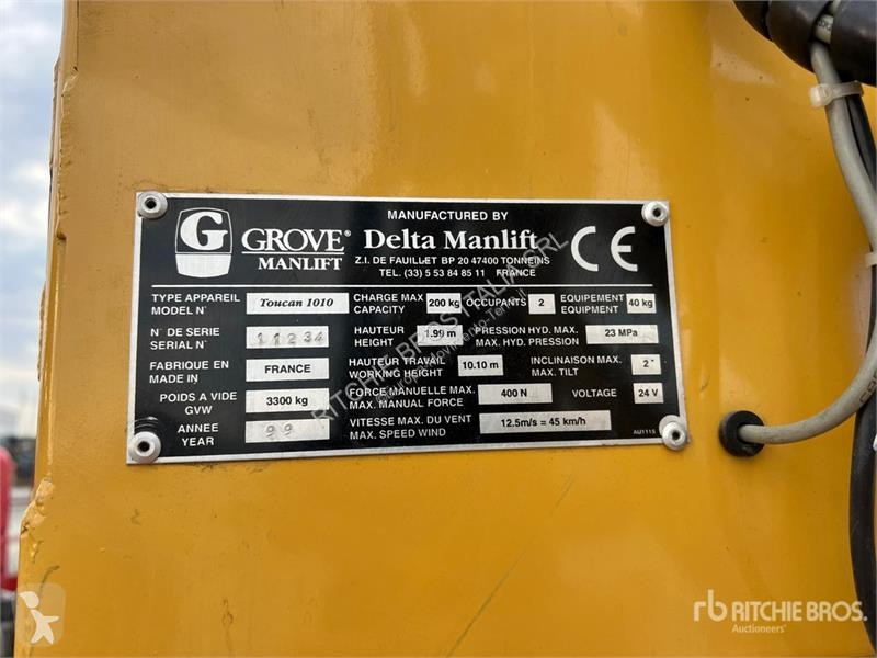Nacela Grove Toucan 1010 Vertical Mast Lift