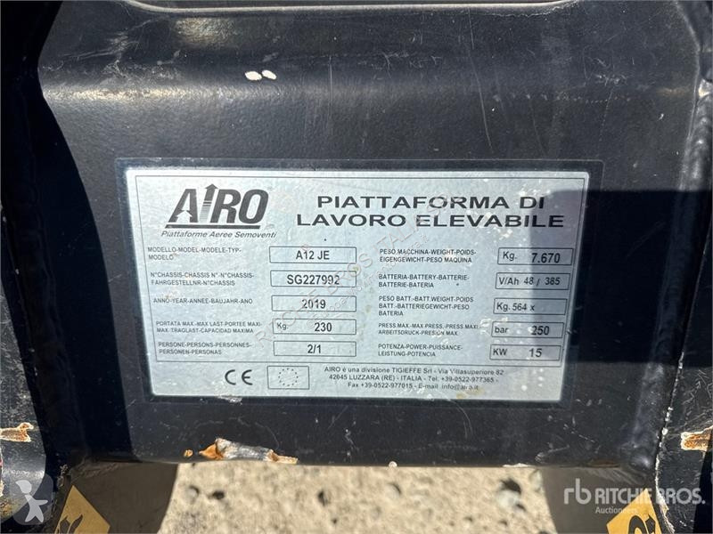 Emelőkosár Airo A 12 JE Electric Articulating...
