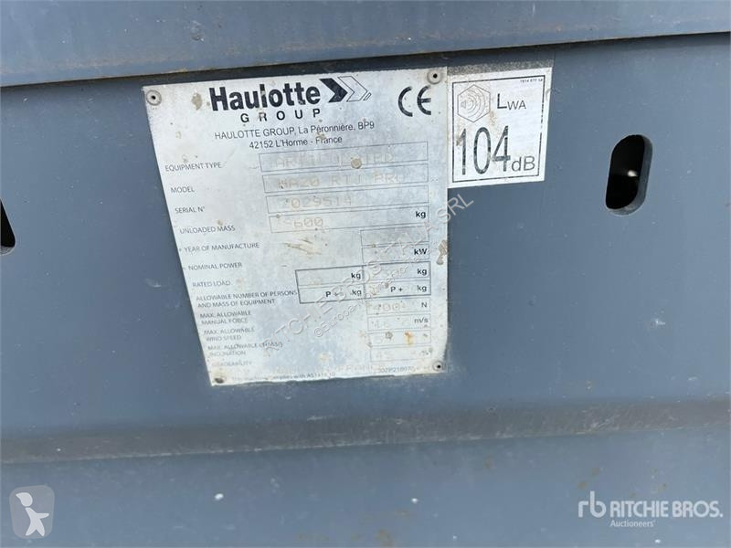 Plataforma elevadora Haulotte HA20 RTJ PRO...
