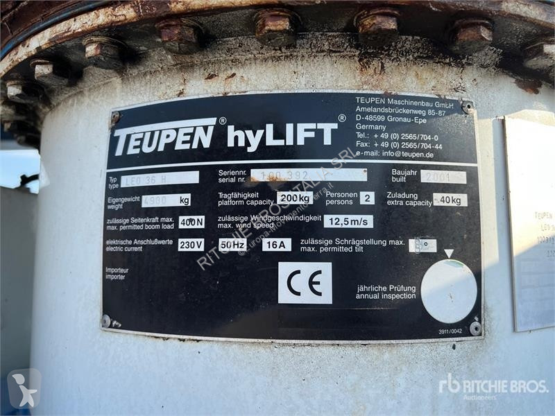 Plataforma elevadora Teupen LEO 36 H Crawler...