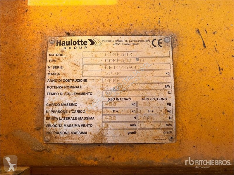 Plataforma elevadora Haulotte Electric Scissor...