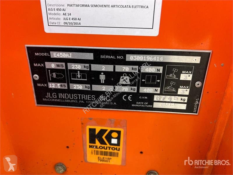 Plataforma elevadora JLG 450AJ  Electric...