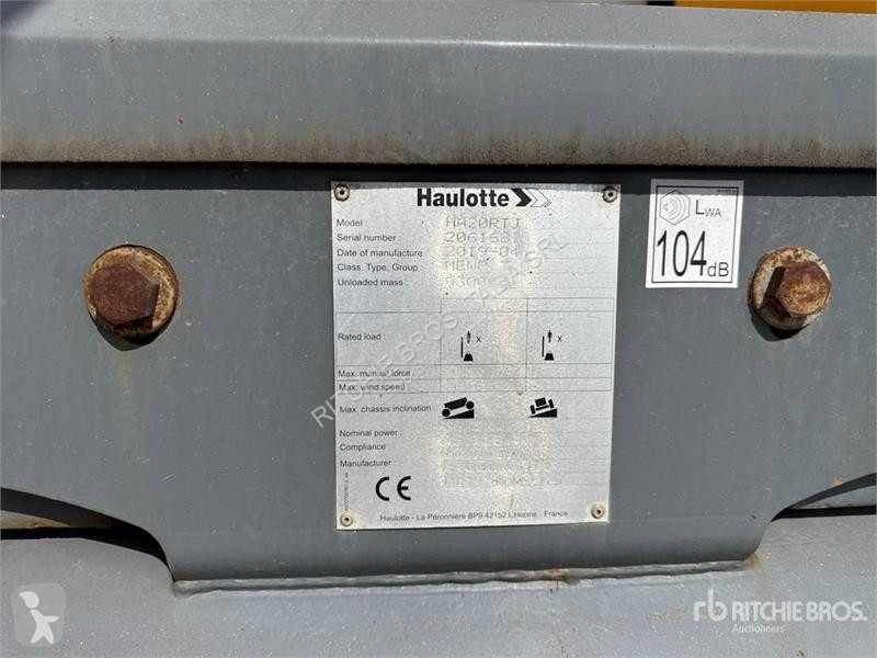 Lift Haulotte HA20RTJ Articulating Boom Lift