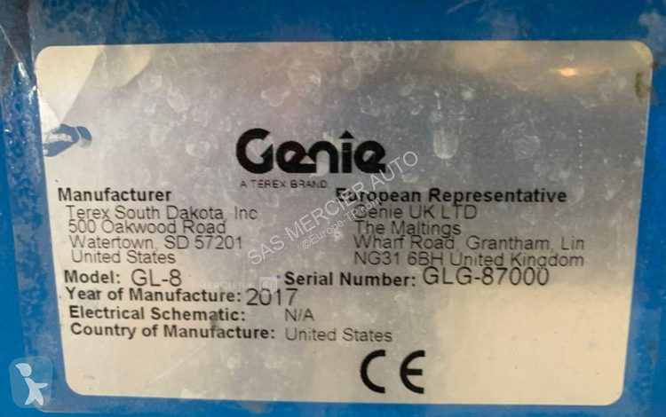 Plataforma elevadora Genie leve-materiaux vertical