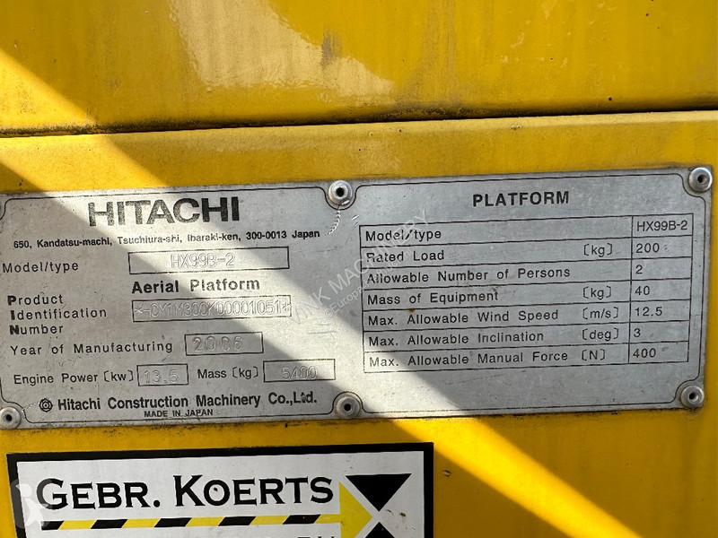 Plataforma Hitachi HX 99 B-2 railroad