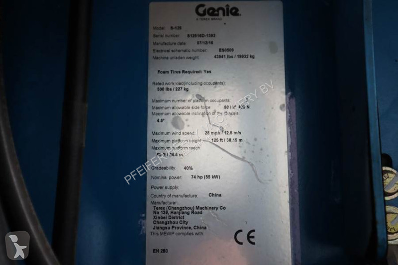 Hoogwerker Genie Valid inspection, *Guarantee!...