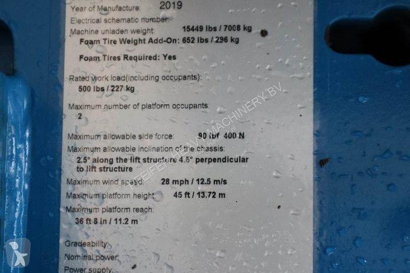 Hoogwerker Genie Valid inspection, *Guarantee!...