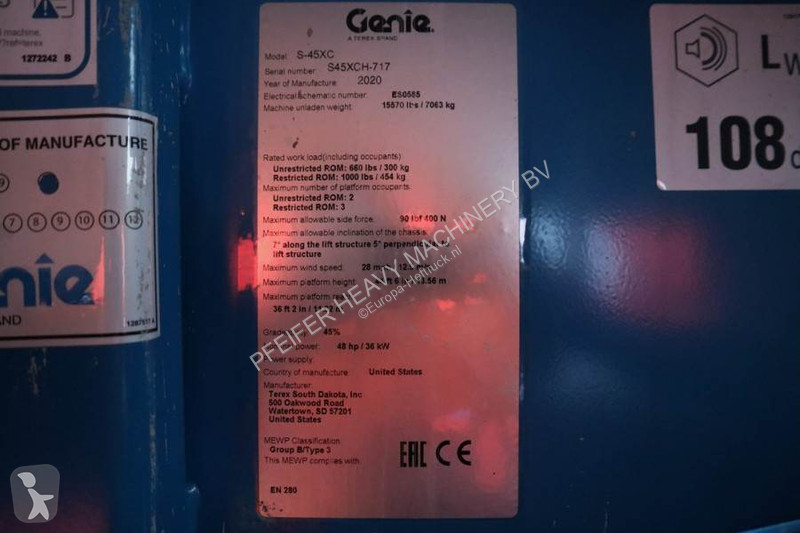 Hoogwerker Genie XC Valid inspection,...