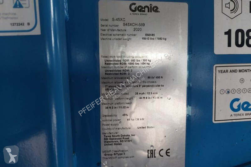 Hoogwerker Genie XC Valid inspection,...