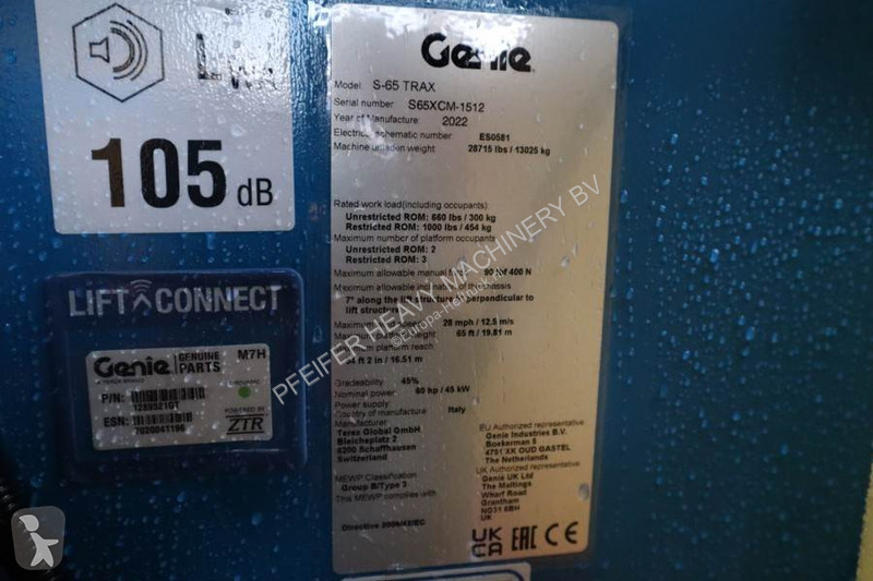 Nacelle Genie XC Trax Valid inspection,...