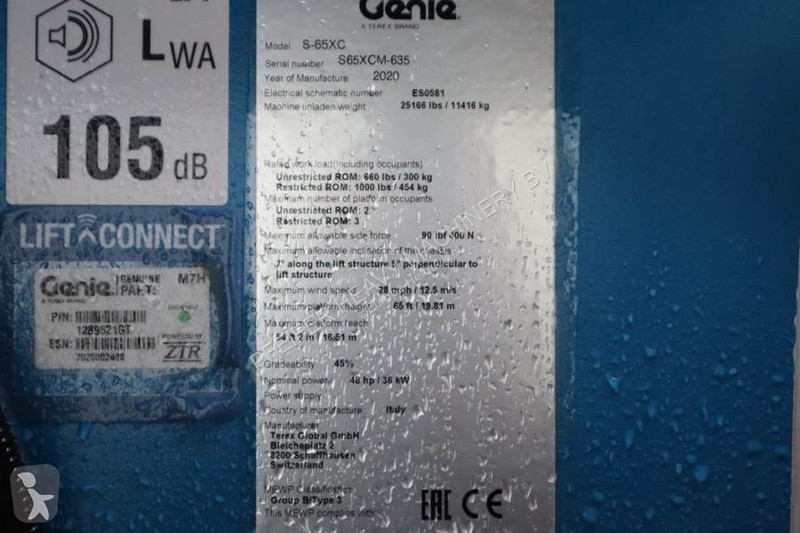 Nacelle Genie XC Valid inspection, *Guarantee!...