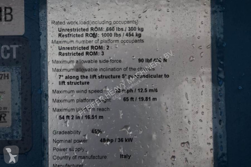 Nacelle Genie XC Valid inspection, *Guarantee!...