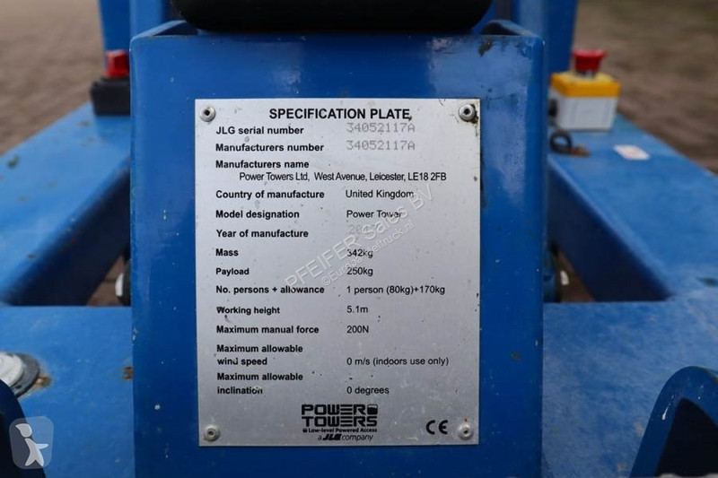 Hoogwerker JLG Power Tower Electric, 5.10m...