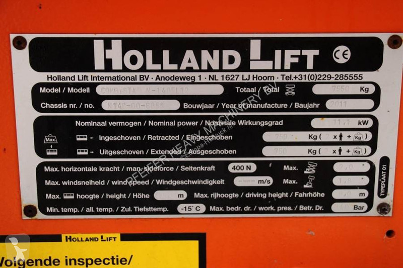 Piattaforma aerea Hollandlift Combistar...