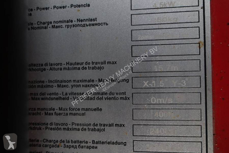 Hoogwerker Magni ES1612ECP Valid inspection,...
