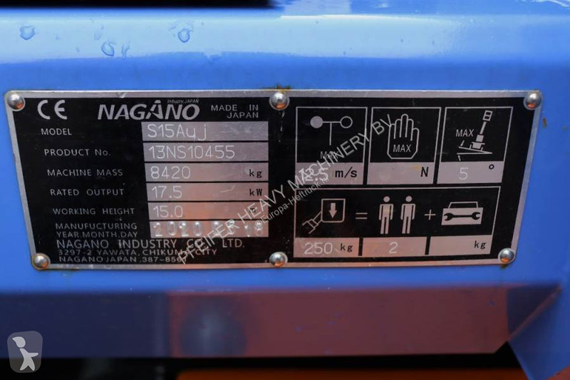 Lift Nagano S15Auj Valid inspection,...