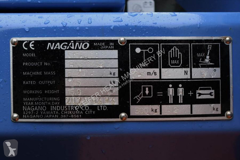 Lift Nagano S15Auj Valid inspection,...