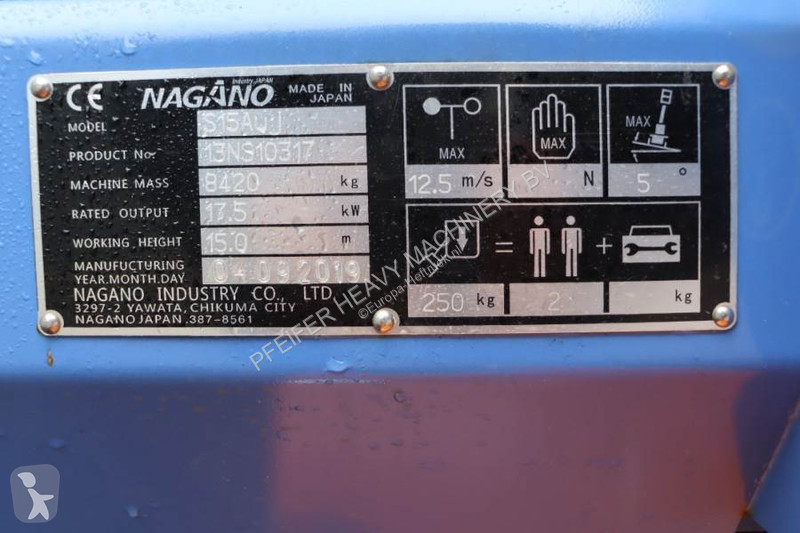 Lift Nagano S15Auj Valid inspection,...