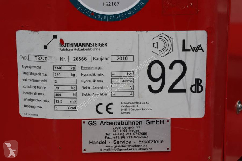 Hoogwerker Ruthmann TB270 Valid inspection,...