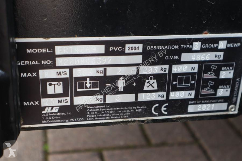 Hoogwerker JLG ERT4069 Unused, Electric, 14.3m...