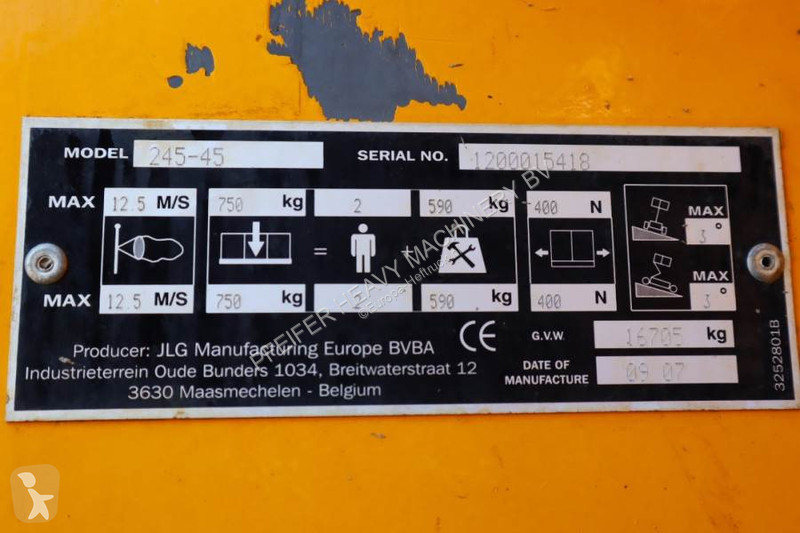 Nacelle JLG Diesel, 4x4 Drive, 26m Working...