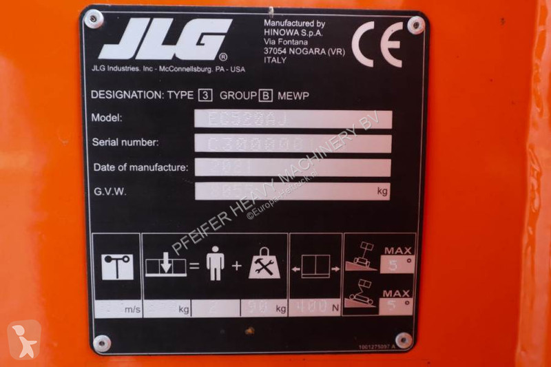 Hoogwerker JLG EC520AJ Electric, 18m Working...