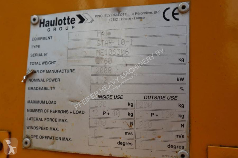 Hoogwerker Haulotte STAR 10 Electric, 10m...
