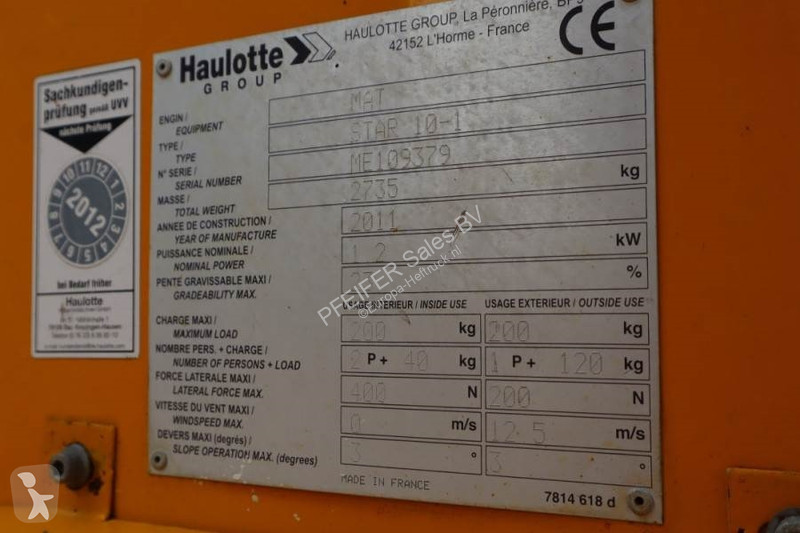 Plataforma elevadora Haulotte STAR 10 Electric,...