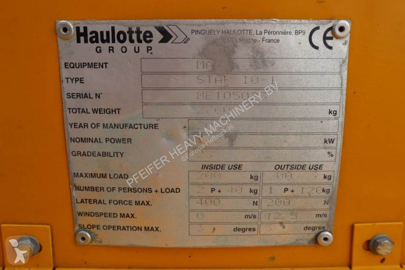 Hoogwerker Haulotte STAR 10 Electric, 10m...