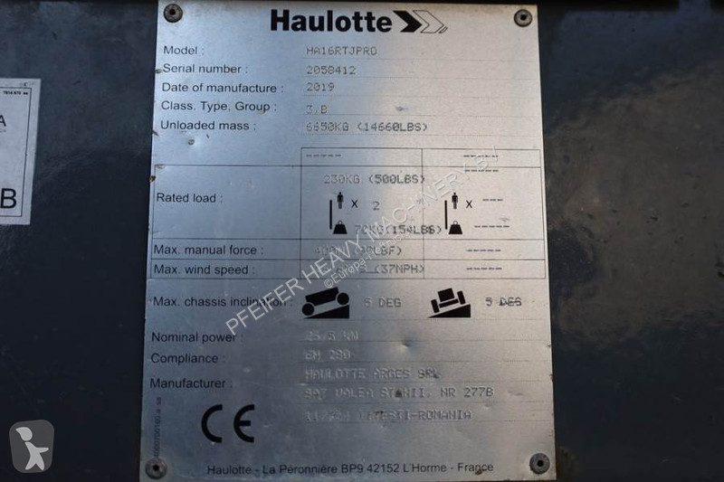 Hoogwerker Haulotte HA16RTJ Pro Diesel, 4x4x4...