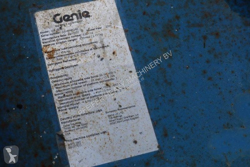 Plataforma Genie Electric, Working Height...