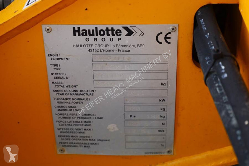 Nacelle Haulotte H15SXL Diesel, 4x4 Drive, 15m...
