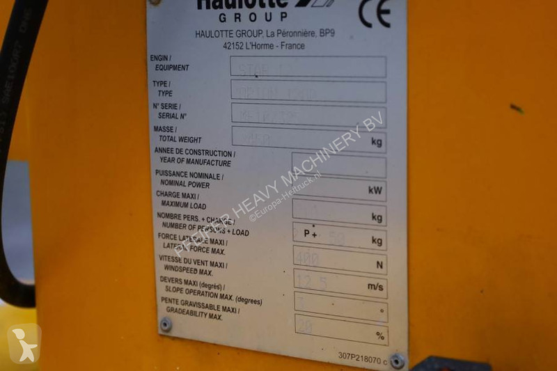 Piattaforma aerea Haulotte STAR 12 Electric,...