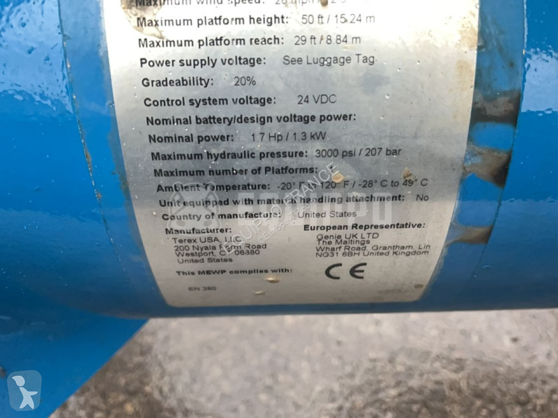 Nacelle Genie TZ-50 Hybrid w/Drive (17m)
