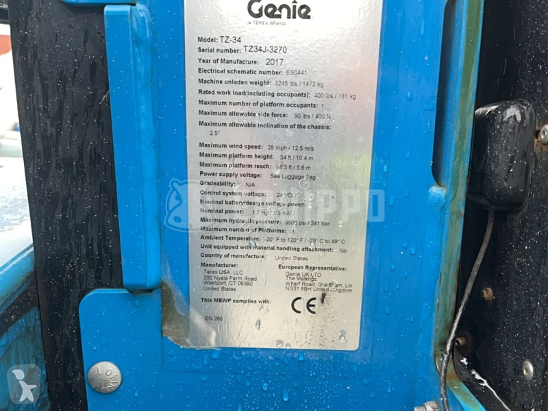 Plataforma elevadora Genie TZ34 (12m)