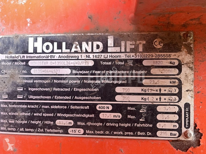 Plataforma elevadora Hollandlift Q135-DL24...
