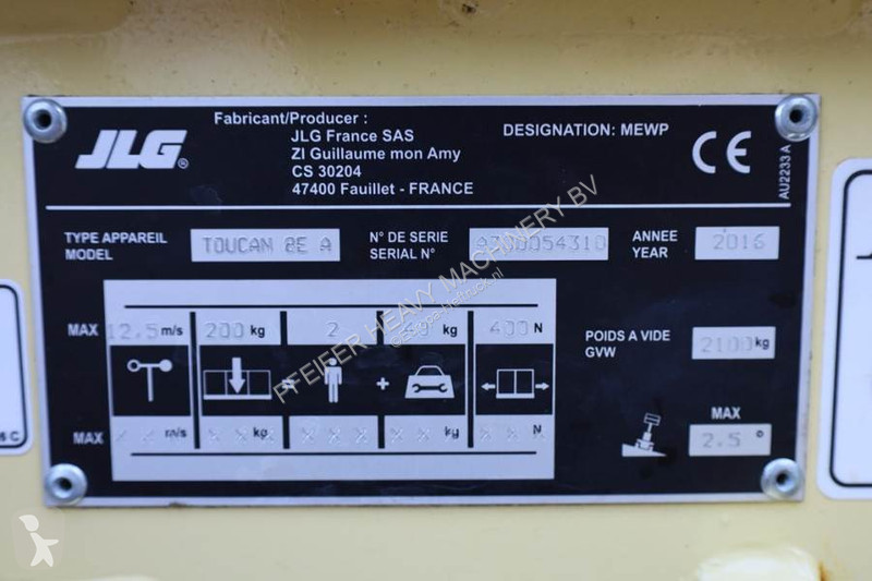 Hoogwerker JLG TOUCAN 8E A Electric, 8.2m...