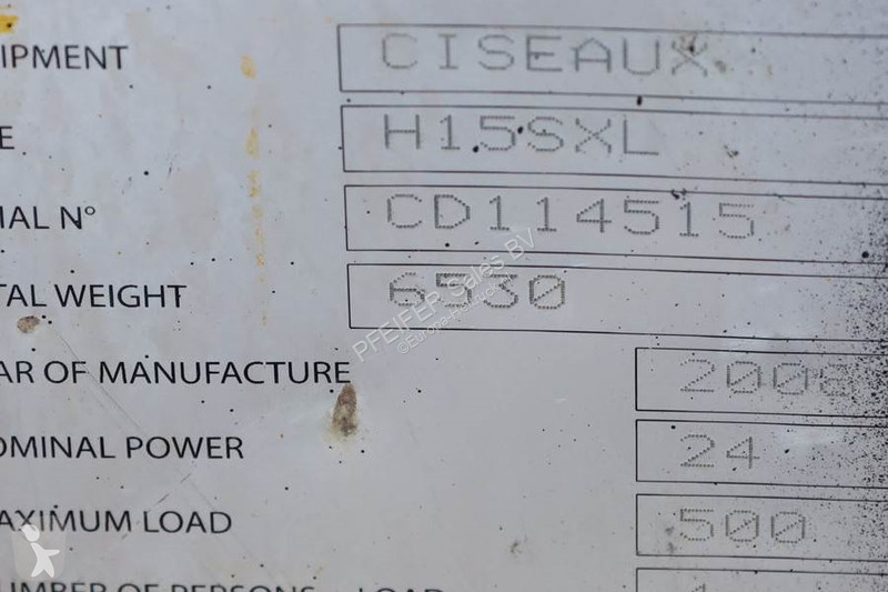 Nacelle Haulotte H15SXL Diesel, 4x4 Drive, 15m...
