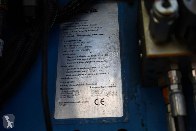 Nacelle Genie Electric, 11.9m Working Height,...