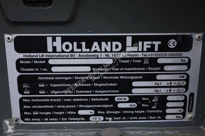 Nacelle Hollandlift Ecostar HL-7814 Electric,...