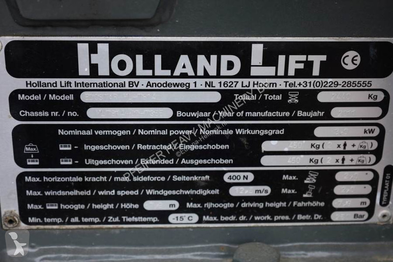 منصة تلسكوبية Hollandlift Ecostar HL-7814...
