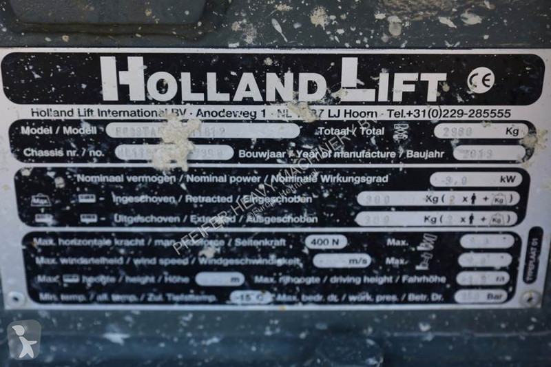 Nacelle Hollandlift Ecostar HL-11812 Electric,...