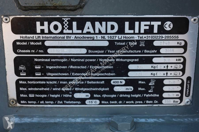 Piattaforma aerea Hollandlift Ecostar HL-9714...
