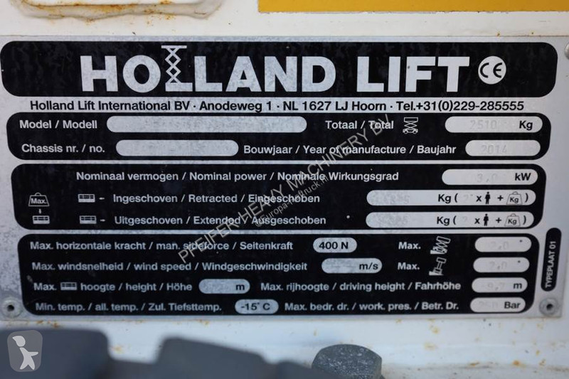 Lift Hollandlift Ecostar HL-9710 Electric, 12m...