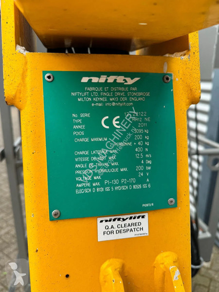Lift Niftylift HR12NE Hoogwerker Knikarmhoogwerker