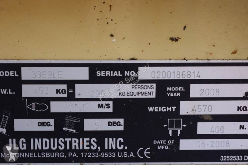 Nacela JLG Electric, 12m Working Height, 450kg...