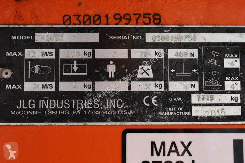 Gondola JLG 460SJ Diesel, 4x4 Drive, 16m...