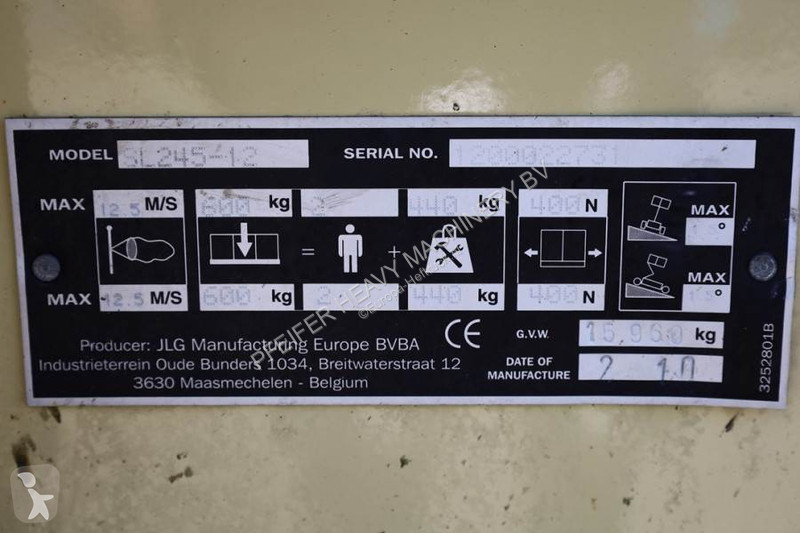 Lift JLG SL245-12 Diesel, 4x4x4 Drive, 26.5m...