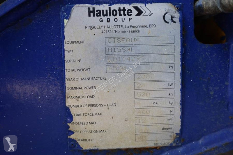 Hoogwerker Haulotte H15SXL Diesel, 4x4 Drive,...